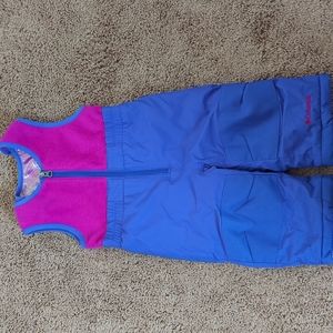Columbia ski Omni-Shield snow overalls size 12-18 months